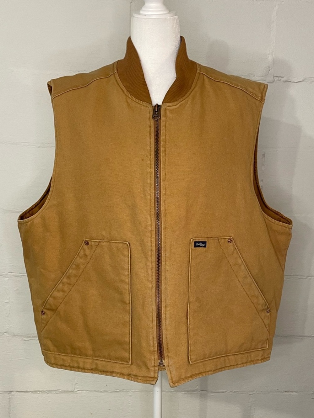 Classic Men's Brown Workwear Zip Vest by Levi Strauss